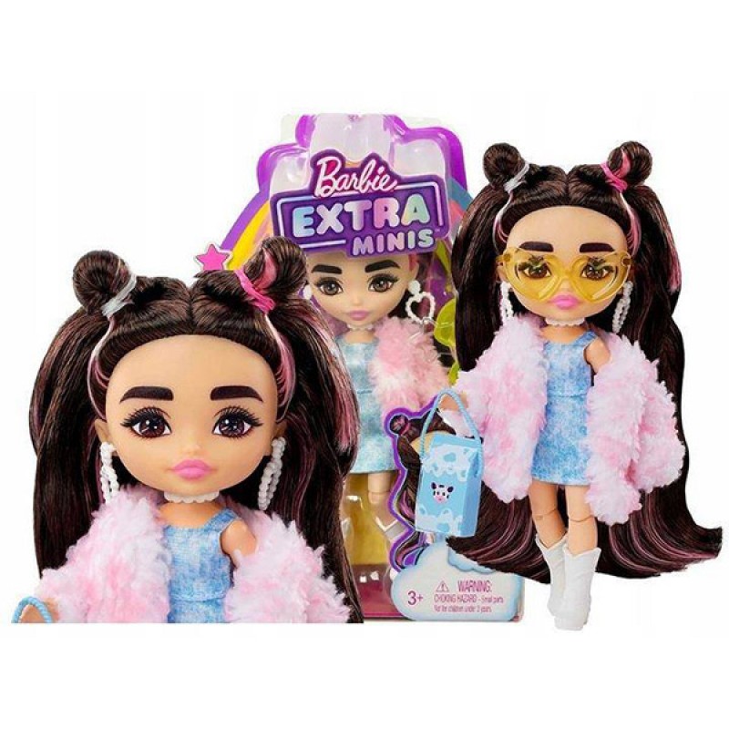  Barbie Doll, Barbie Extra Minis Doll with Brunette