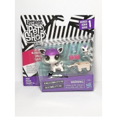 Series 1 Littlest Pet Shop LPS ЛПС Пет Шоп Набір Корова № 1-55 1-56 Plumella Cowbelle Calla 